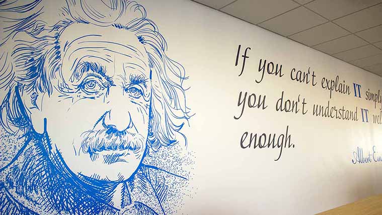 Quote on wall decal