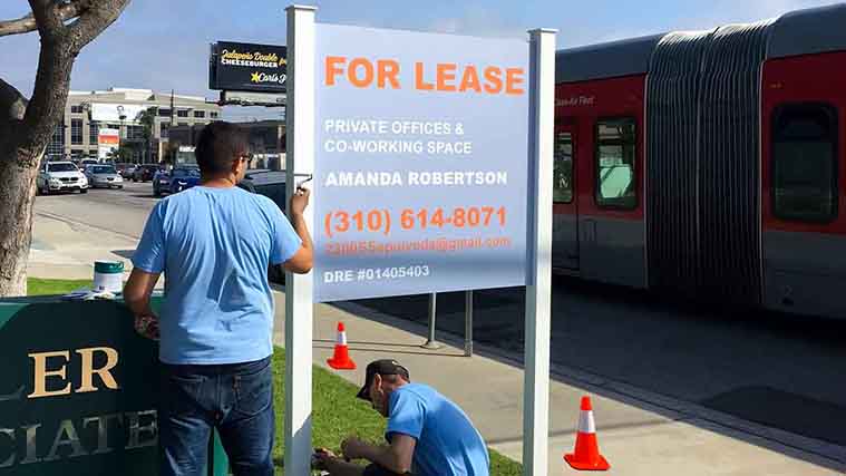 Real Estate Sign installation