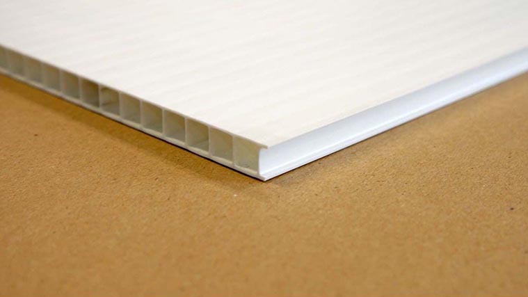 Sample of a coroplast