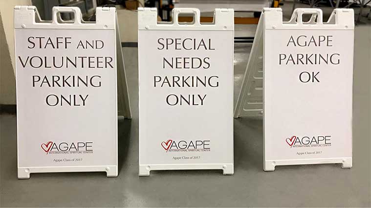 Three A-frame Signs