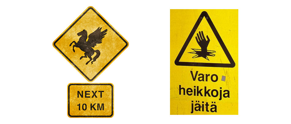 Traffic board signs