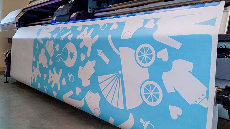 UV curing banner printing