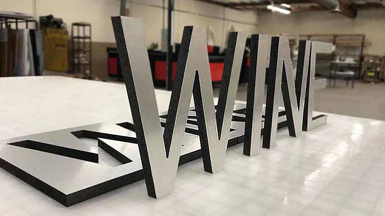 Ultraboard cut letters sign