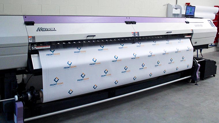 VInyl banner printing process