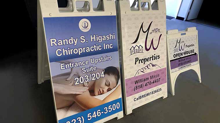Various A-frame Signs