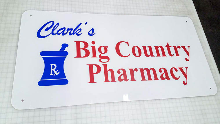 Vinyl Letterings on Aluminum