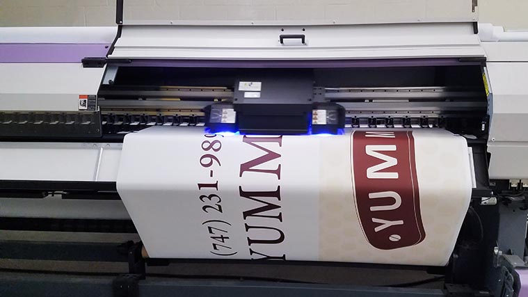Vinyl decals printing process