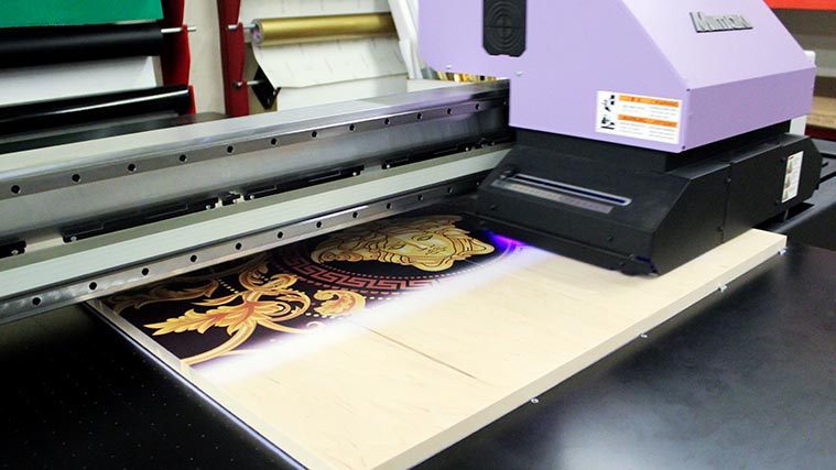 Wooden sign printing