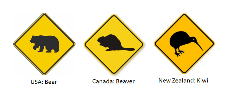 Animal alert signs