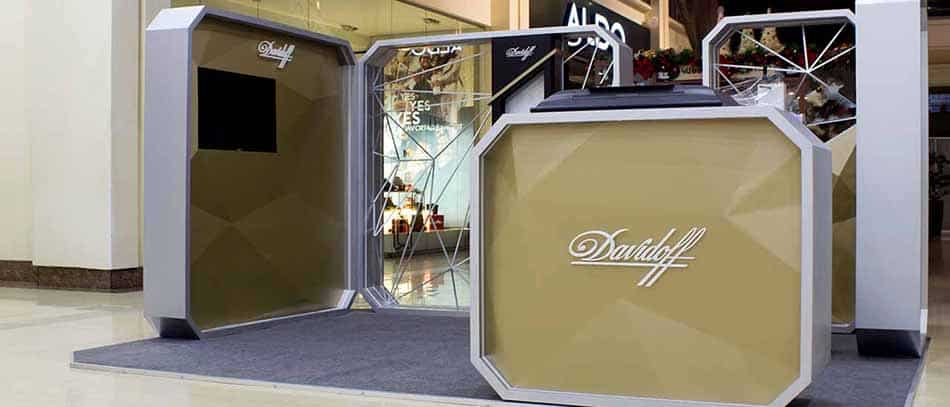 Davidoff 3D lettered trade show display