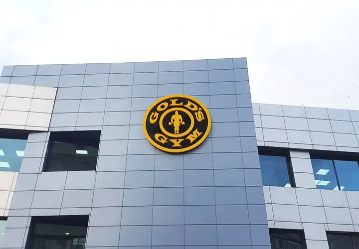 Gold's gym lightbox related to channel letters