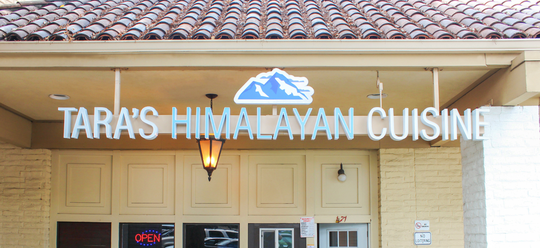 Tara's Himalayan Cuisine restaurant custom channel letter sign made of acrylic and aluminum