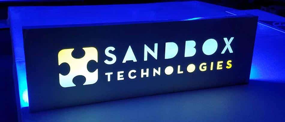 Sandbox neon channel letters