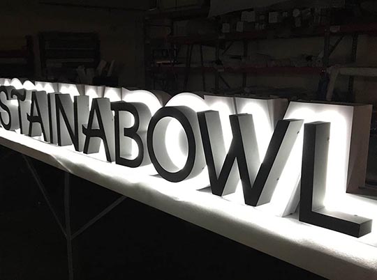 reverse lit channel letters