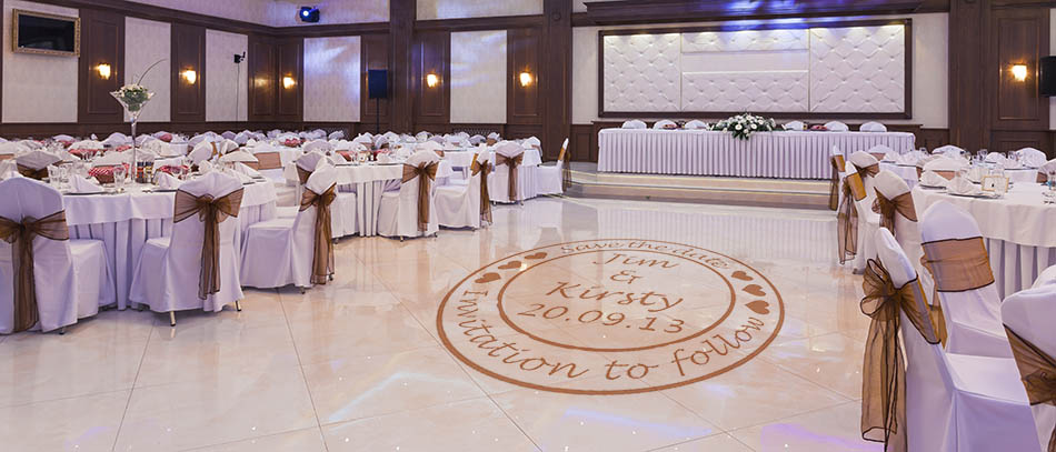 save the date wedding floor decal