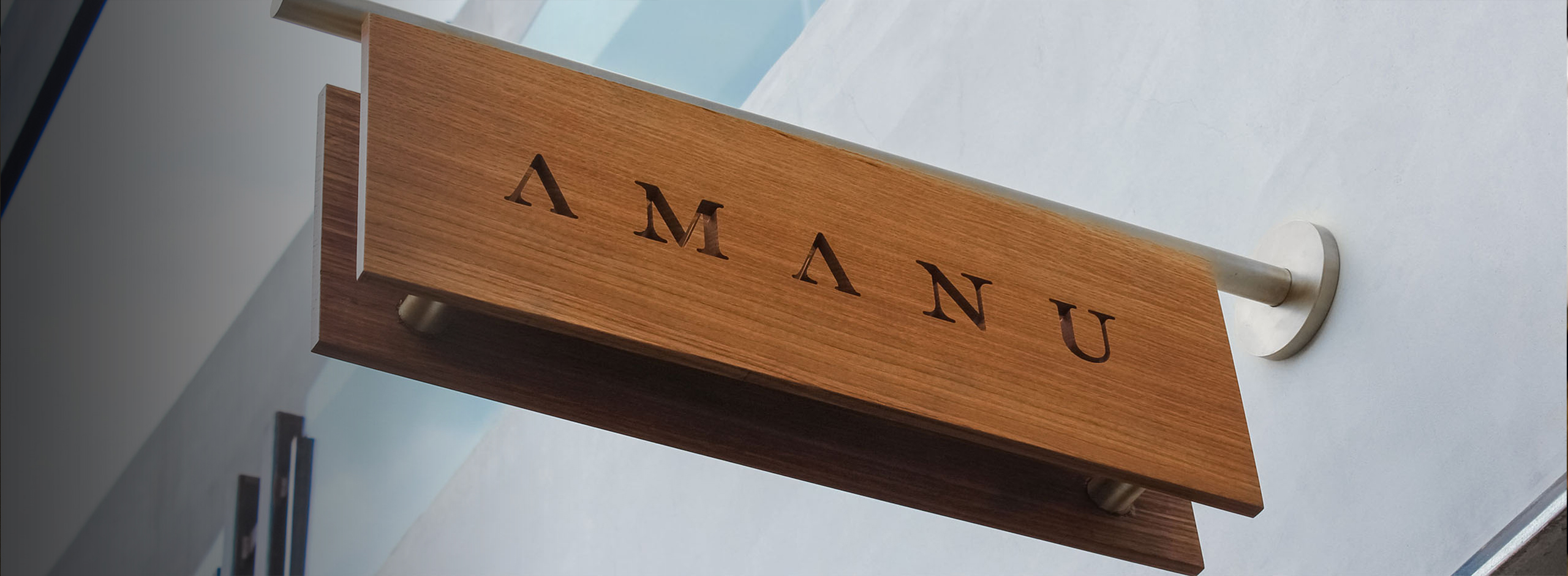 wooden sign