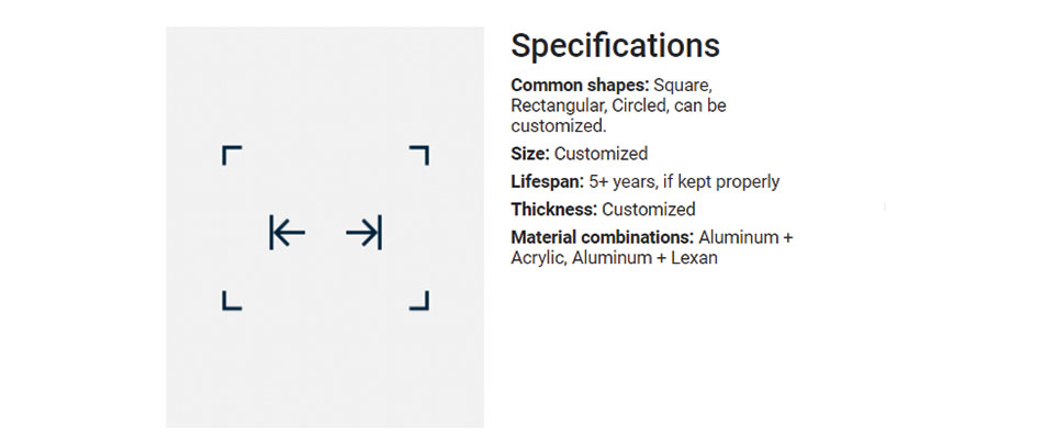 lightbox-specifications