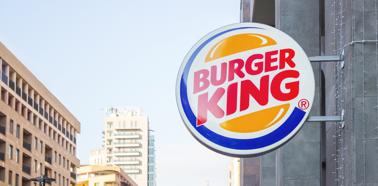 Burger King double-sided signage example for displaying the benefits of light box sign