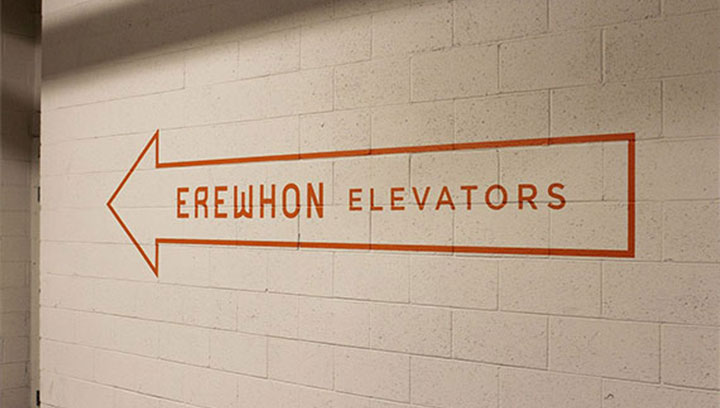 Erewhon-elevator-directional-signs