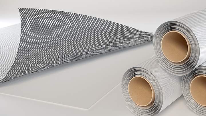 Perforated vinyl material rolls for custom decal application