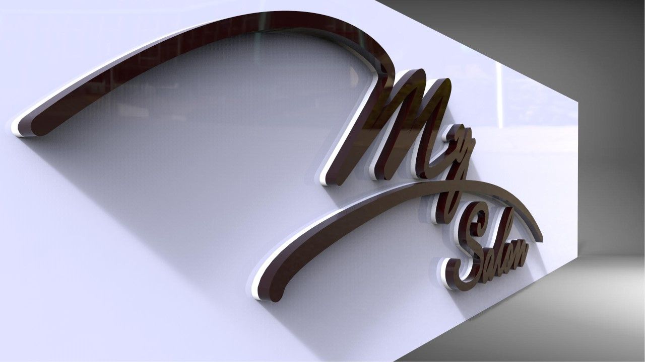 3d letters graphic design