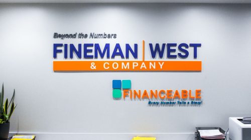 Acrylic Reception Sign
