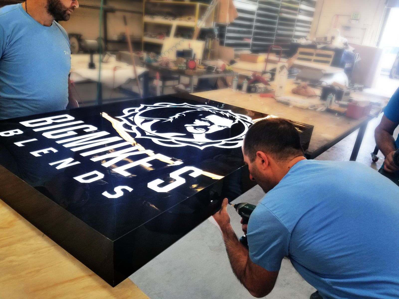 Acrylic Sign Installation process