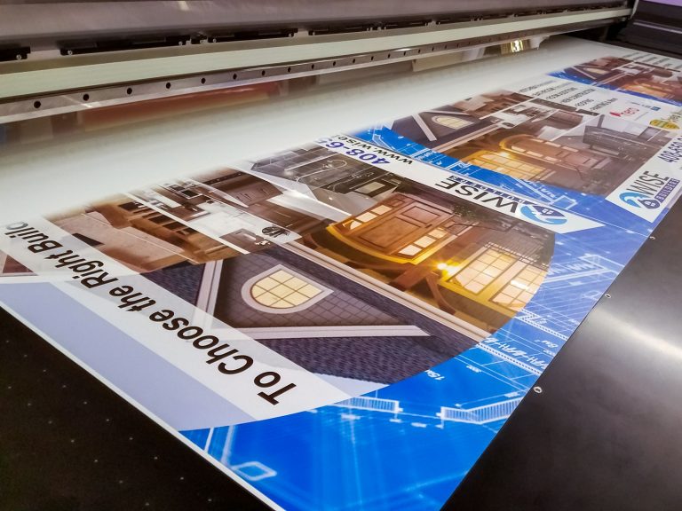 Direct printing process on an aluminum material Front Signs