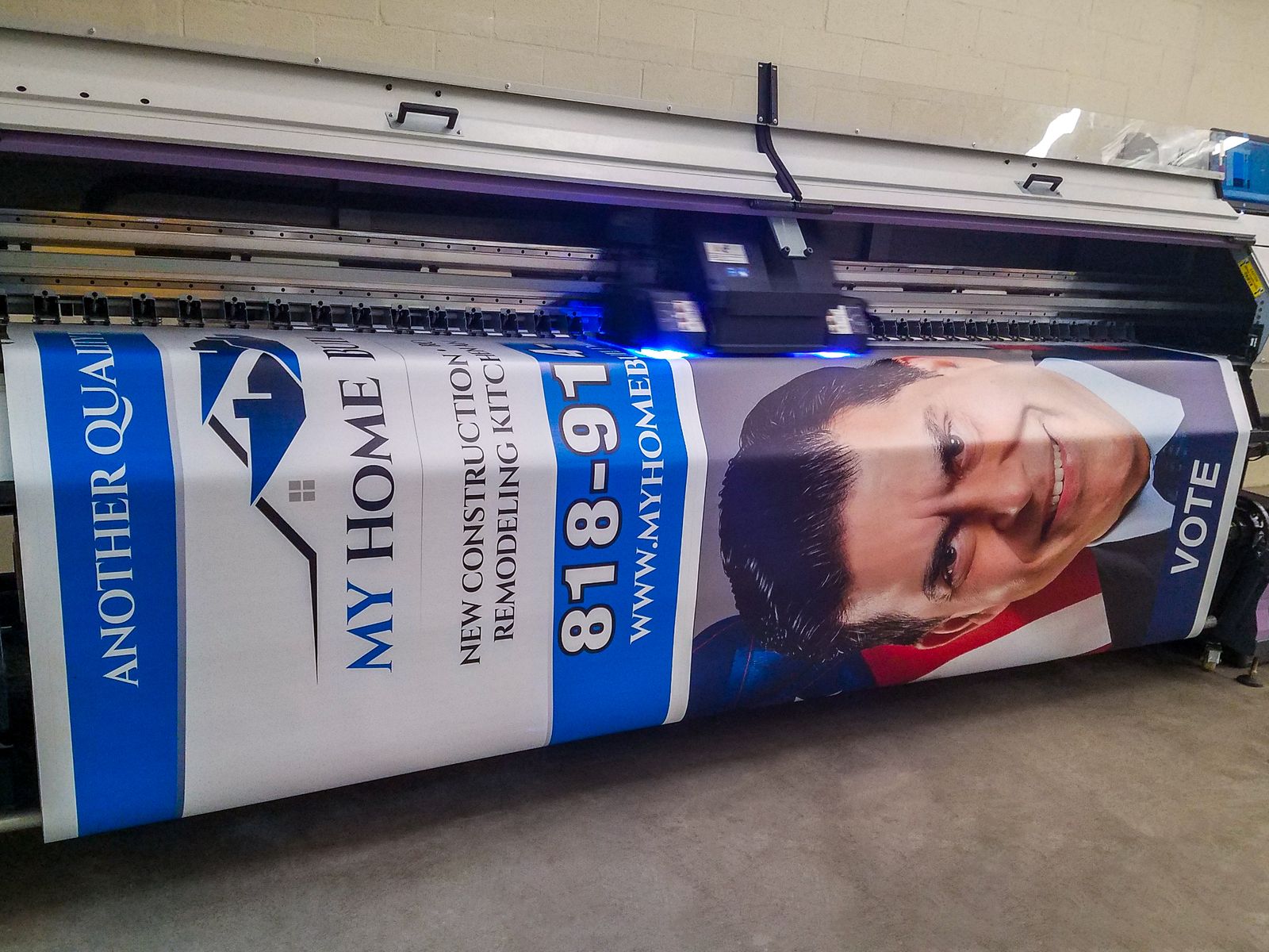 Big Banner printing process