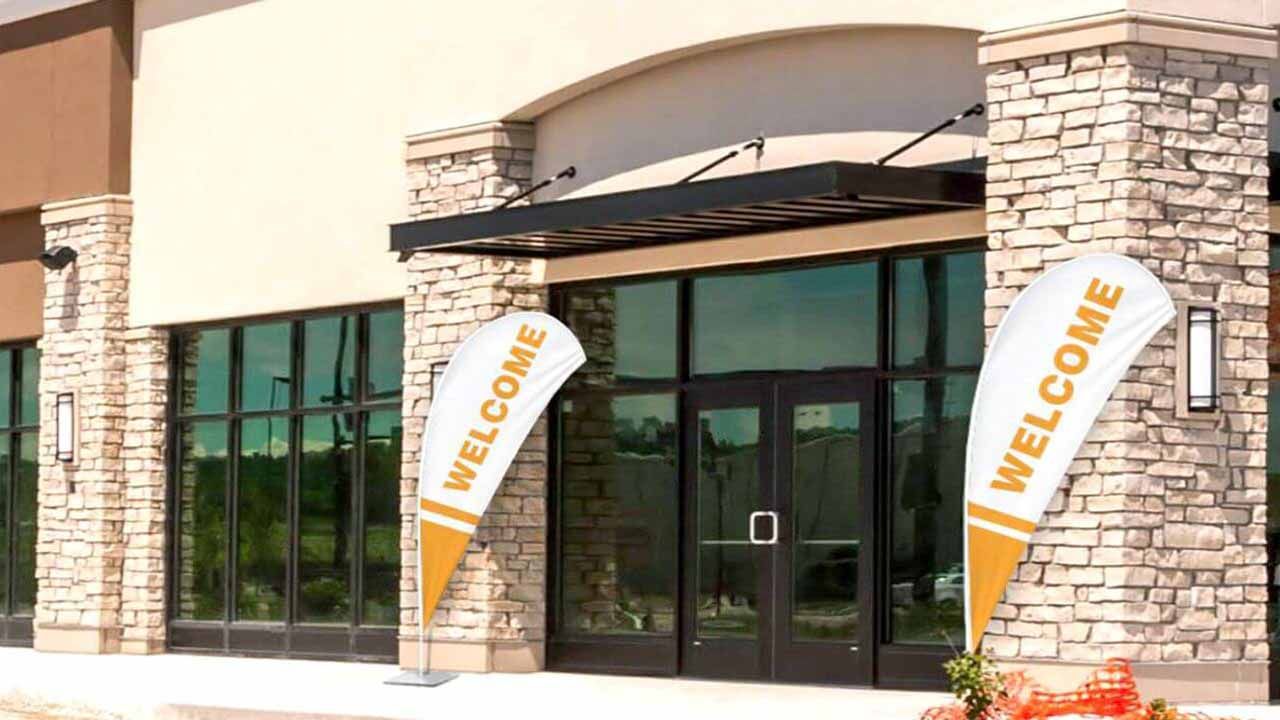 Business fabric banners