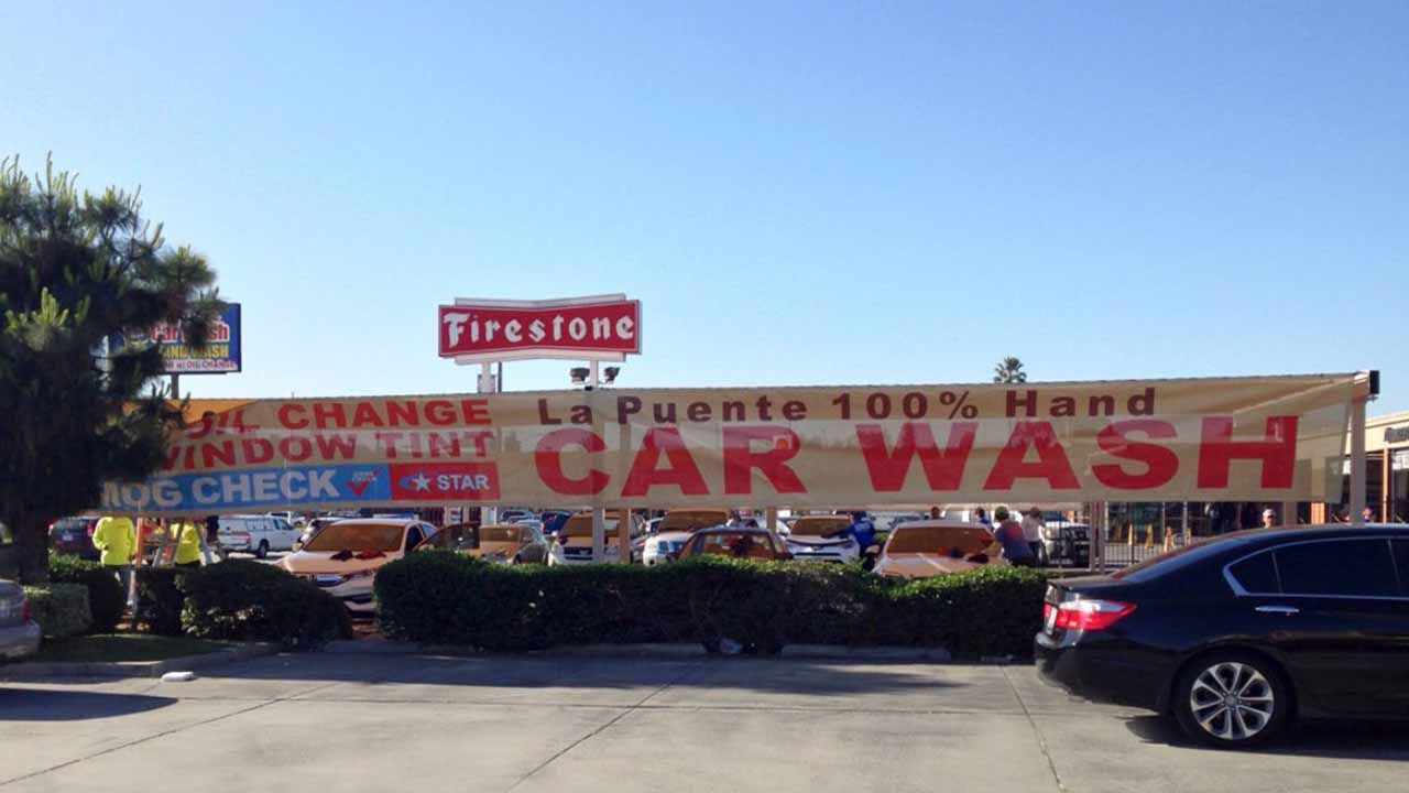 Car wash mesh large banner