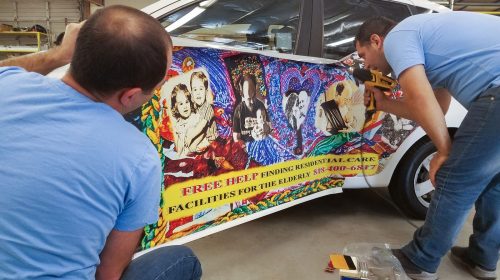 Car wrapping installation process