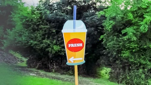 Directional Aluminum Sign
