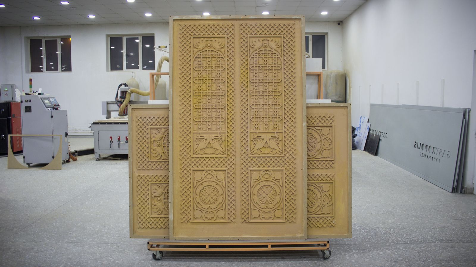 Engraved Wooden Doors
