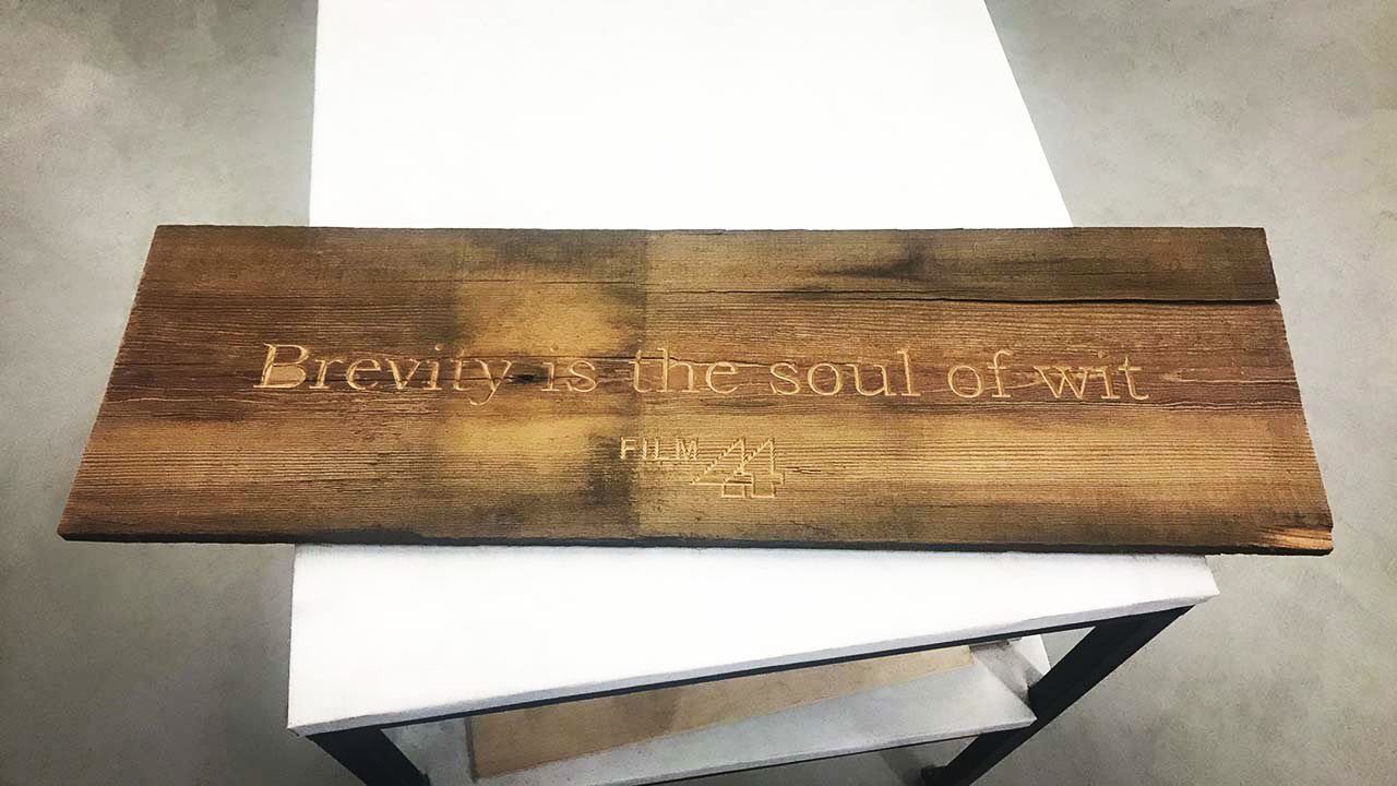 Flat Wooden Sign