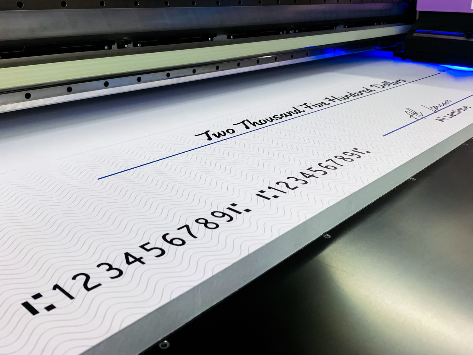 Foamboard Cheque Direct Printing