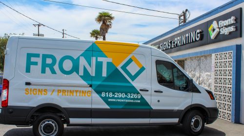 Front Signs vehicle wrap