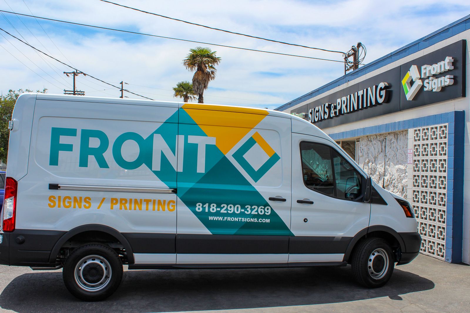 Front Signs vehicle wrap