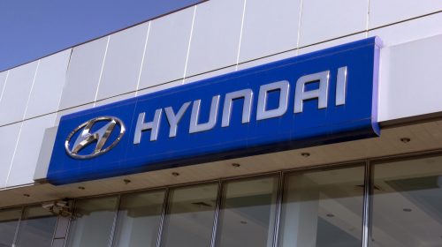 Hyundai Aluminum Sign