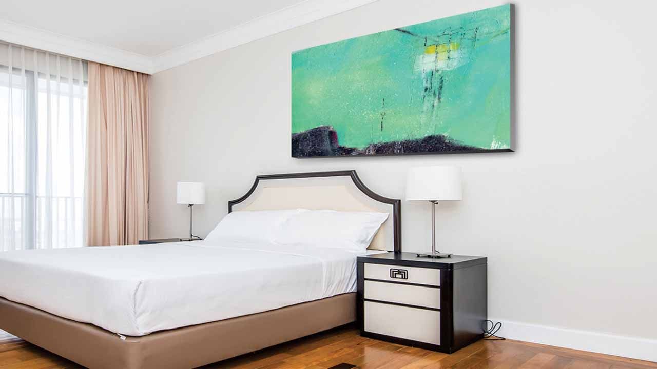 decorative interior canvas sign with a picture print of a big landscape for bedroom wall art