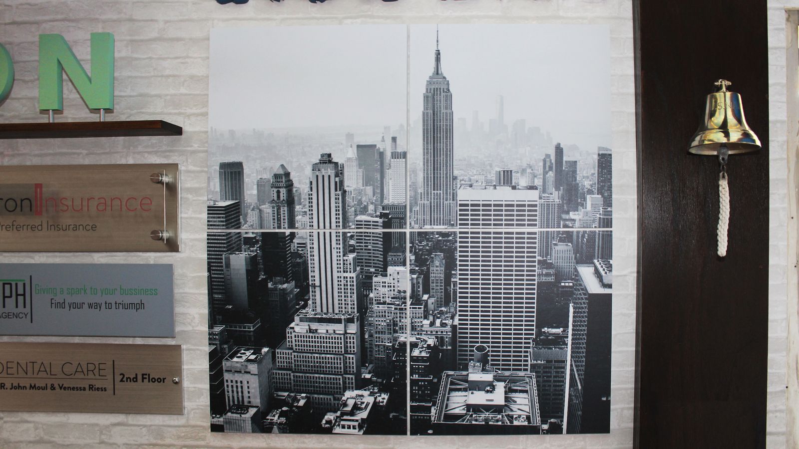 New York scenery on PVC