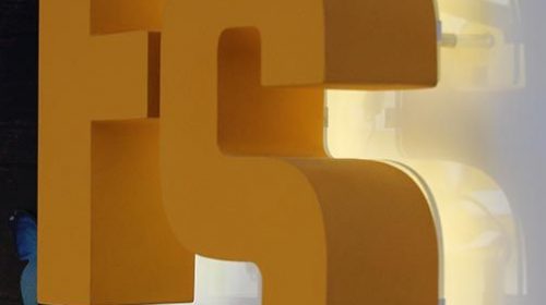 Painted Aluminum backlit letters