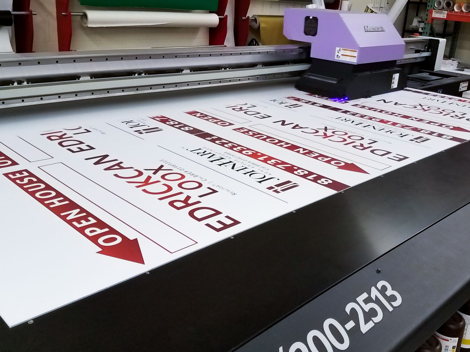 Styrene board direct printing