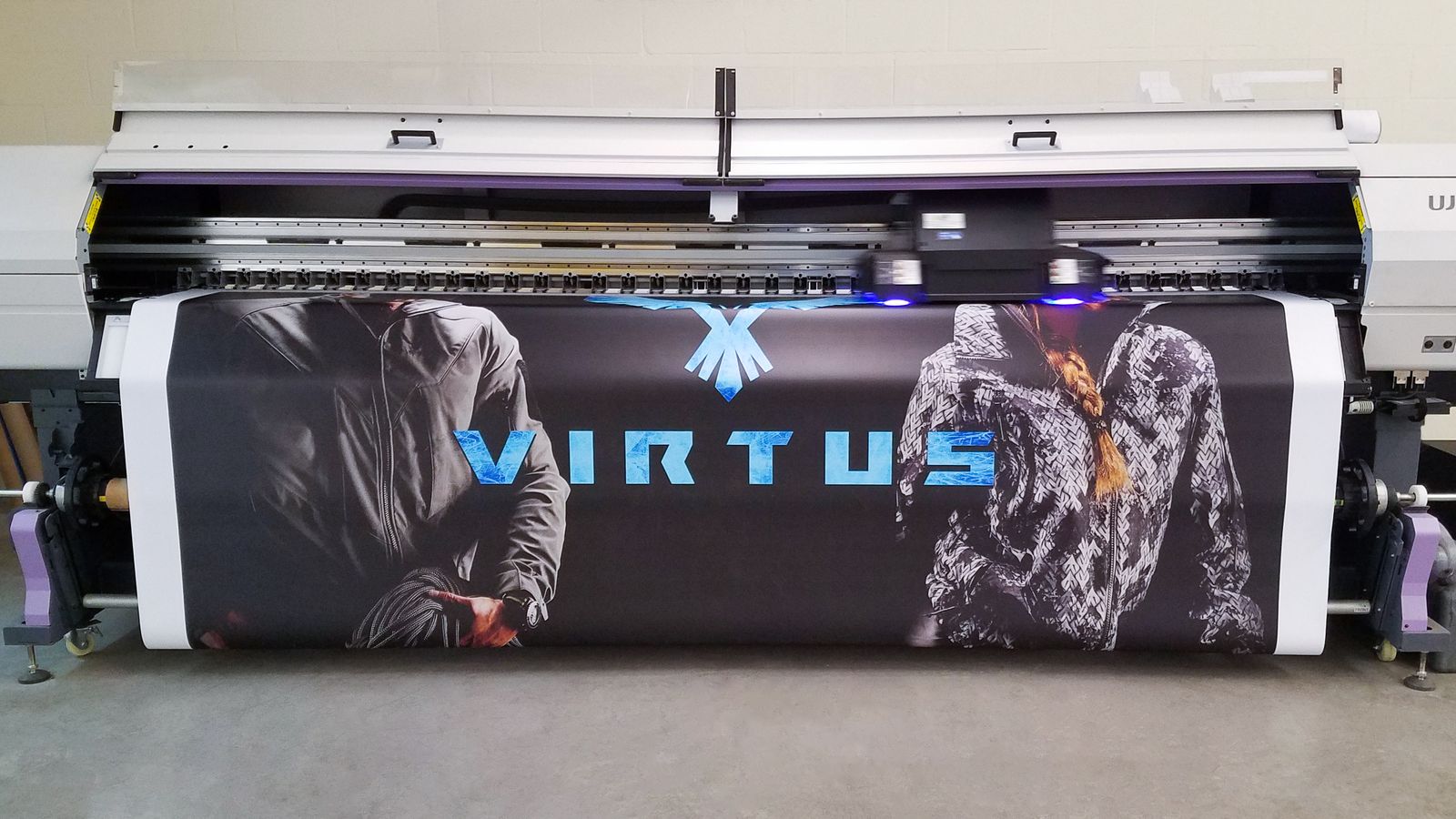 Virtus banner printing process