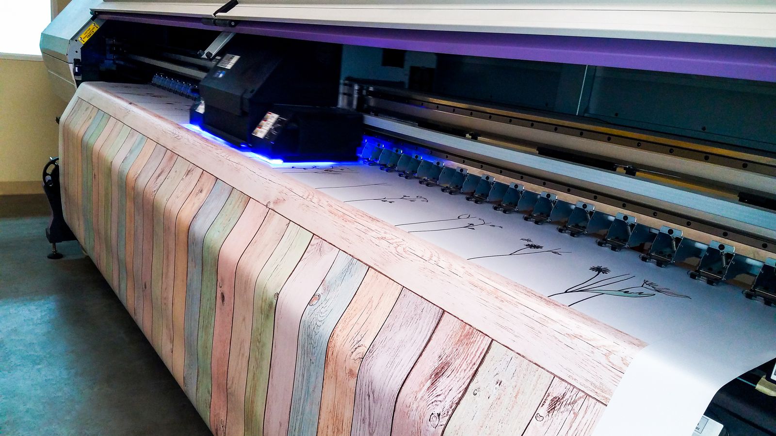 Wall decal printing process