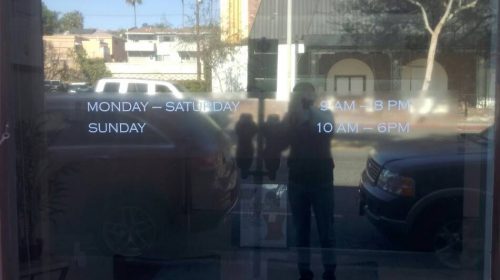 Window Opaque Vinyl Lettering