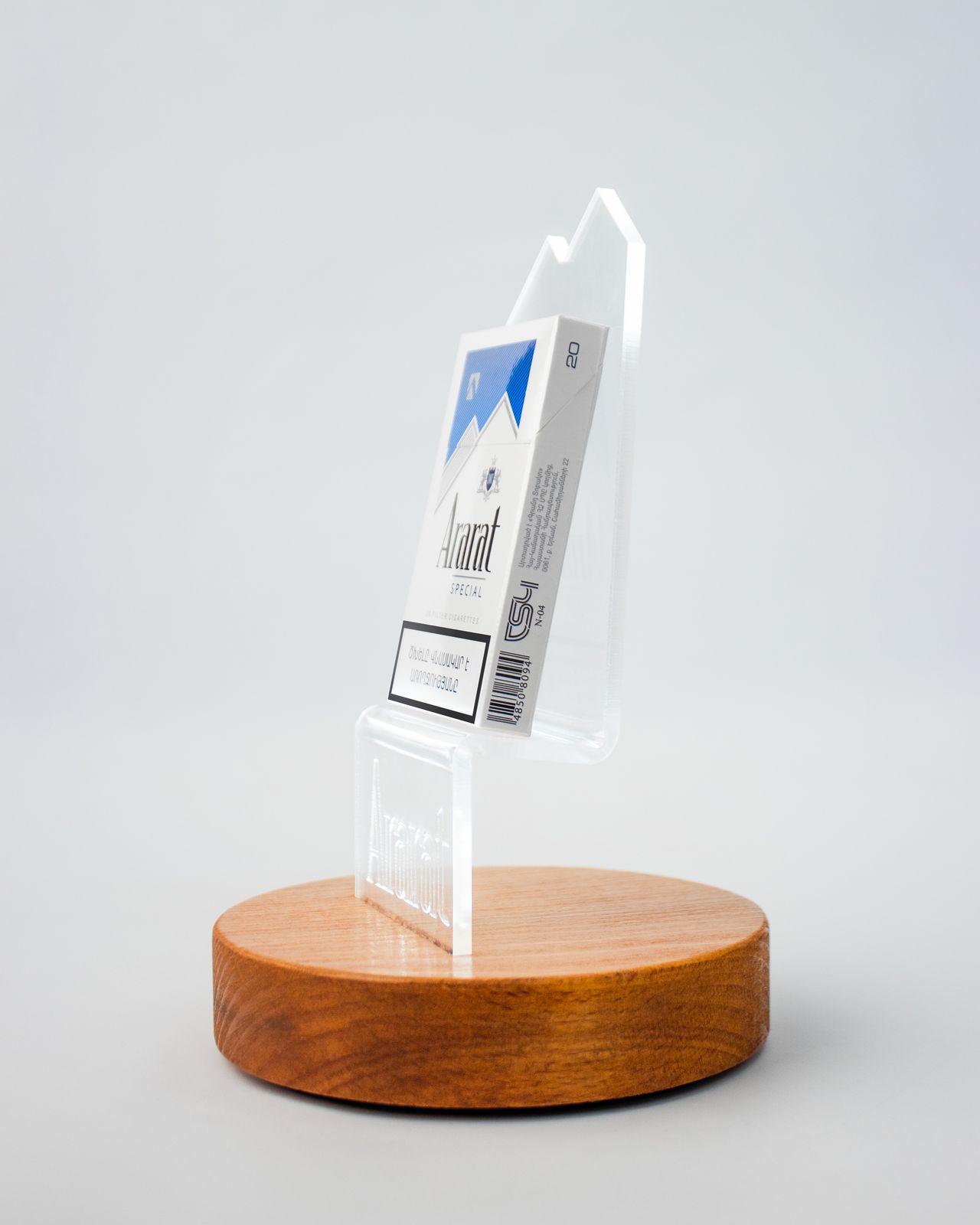 Wooden and plexi stand sign