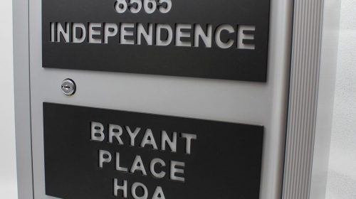 acrylic box sign