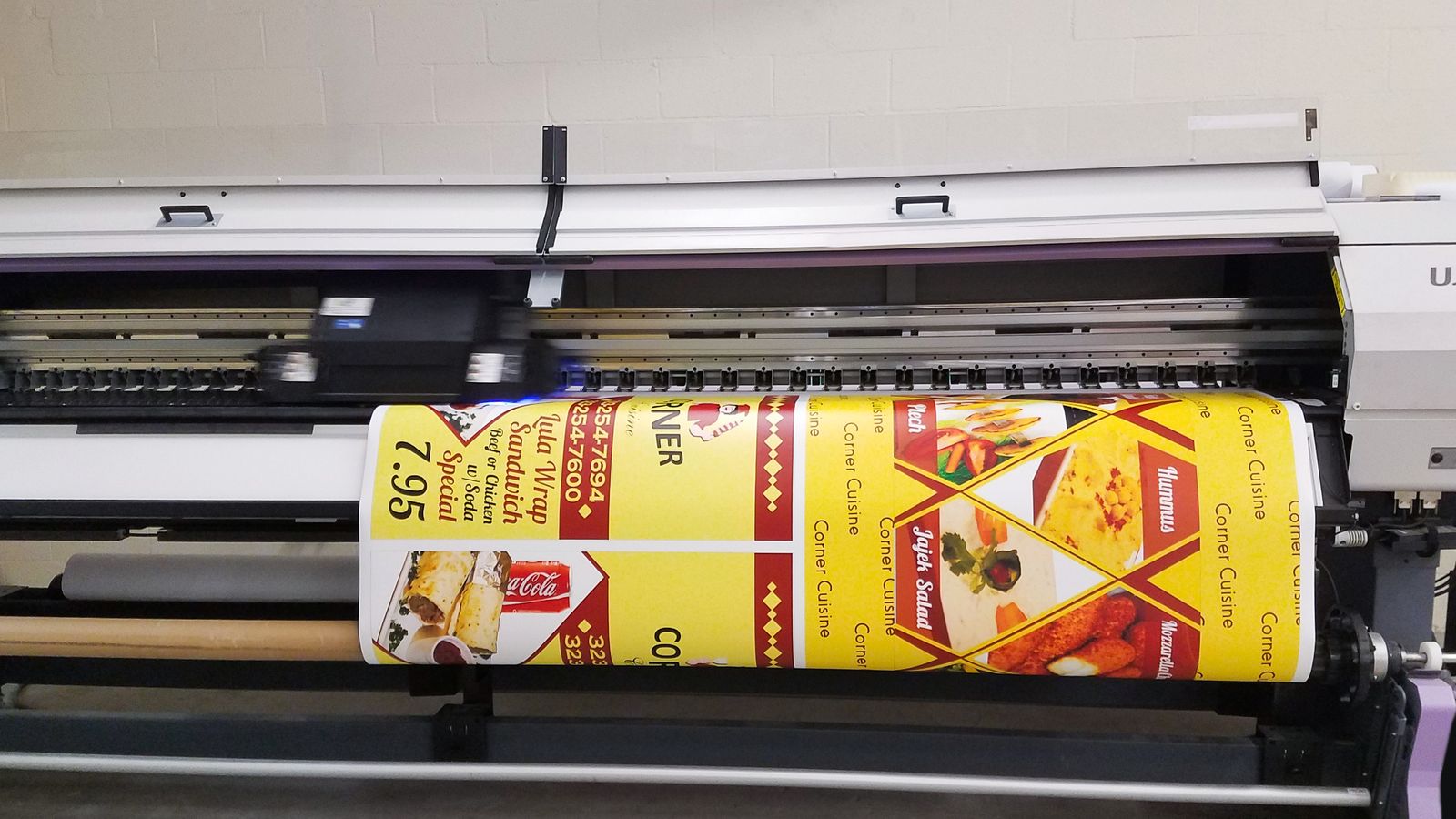 adhesive decal printing process