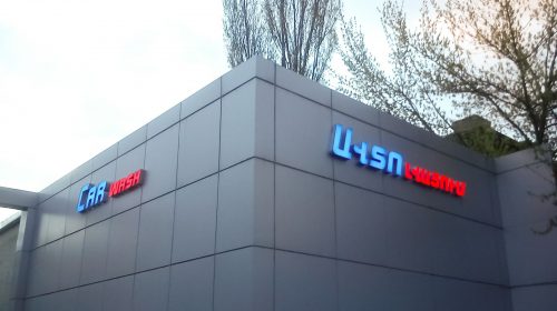 blue and red channel letters